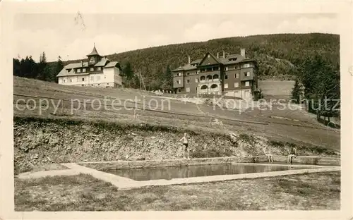 AK / Ansichtskarte Beskydy Pension Solarka a turist chata na Ondrejniku csl hotely Beskydy