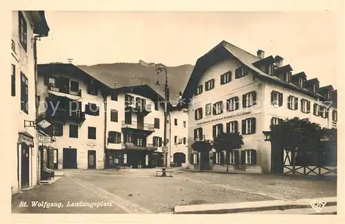 AK / Ansichtskarte St_Wolfgang_Wolfgangsee Landungsplatz St_Wolfgang_Wolfgangsee