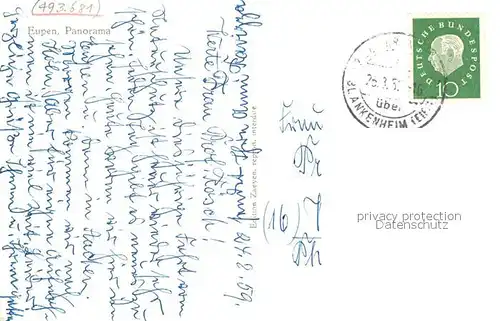 AK / Ansichtskarte Eupen Panorama Eupen