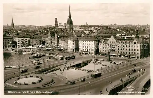 AK / Ansichtskarte Stockholm Utsikt fran Katarinahissen Stockholm