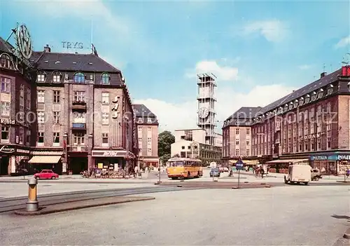 AK / Ansichtskarte Aarhus Rathaus Platz am Hauptbahnhof  Aarhus