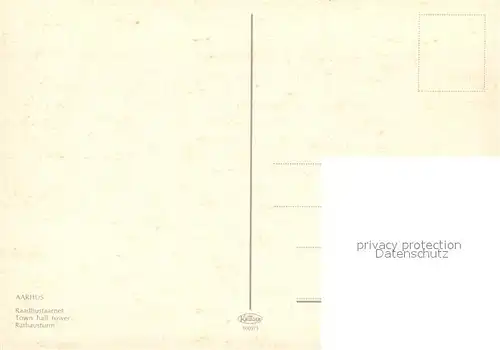 AK / Ansichtskarte Aarhus Rathausturm Aarhus