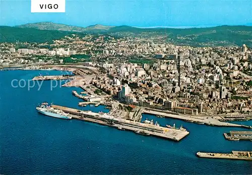 AK / Ansichtskarte Vigo_Galicia_Espana Fliegeraufnahme 