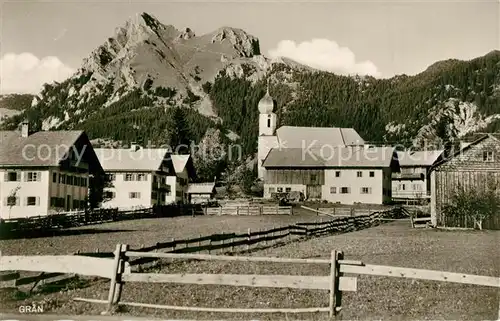 AK / Ansichtskarte Graen_Tirol mit Aggenstein Graen_Tirol