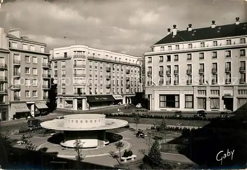 AK / Ansichtskarte Brest_Finistere Place de la Tour dAuvergne a droite lHotel Continental Brest_Finistere