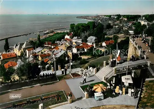 AK / Ansichtskarte Thonon les Bains Place du Chateau nous avons admire und magnifique panorama sur le Lac Leman et sur le petit port de Rives Thonon les Bains