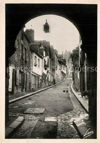 AK / Ansichtskarte Dinan Porte et Rue du Jerzual Dinan