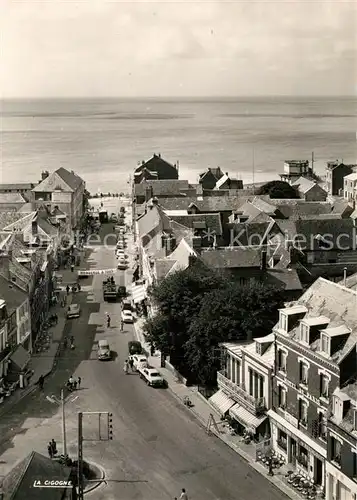 AK / Ansichtskarte Ault_Somme La Grande Rue vue du Clocher Ault_Somme