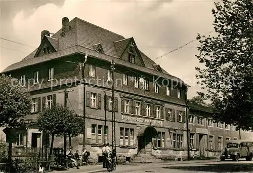 AK / Ansichtskarte Carlsfeld_Erzgebirge Gasthaus Zum Gruenen Baum Carlsfeld Erzgebirge