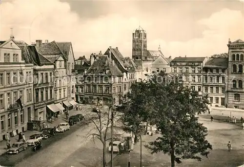 AK / Ansichtskarte Stralsund_Mecklenburg_Vorpommern Neuer Markt und Jacobikirche Stralsund_Mecklenburg