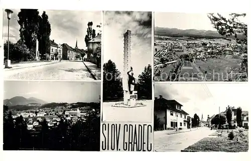 AK / Ansichtskarte Slovenj_Gradec Teilansichten Monument Panorama Slovenj Gradec