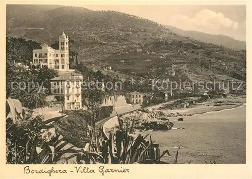 AK / Ansichtskarte Bordighera Villa Garnier Bordighera