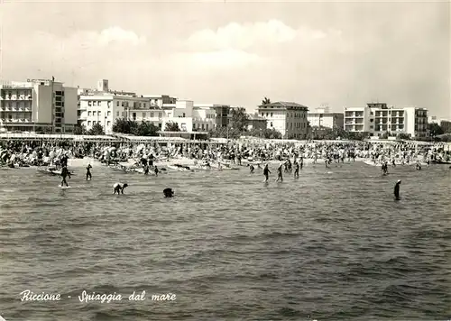 AK / Ansichtskarte Riccione Spiaggia dal mare Riccione