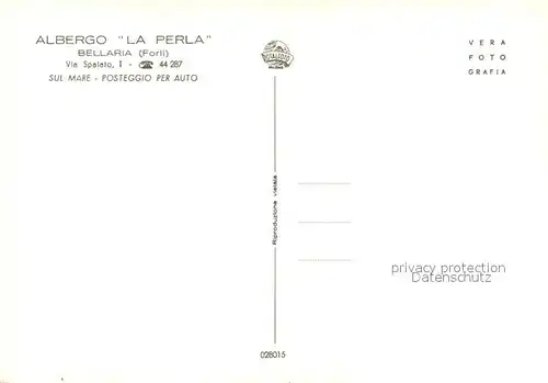AK / Ansichtskarte Bellaria Albergo La Perla Bellaria