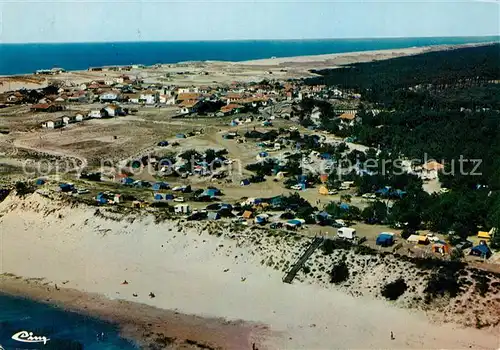 AK / Ansichtskarte Contis Vue panoramiqueaerienne et Camping Lous Seurrots 