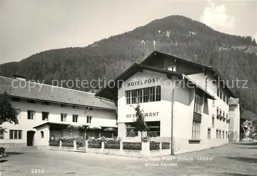 AK / Ansichtskarte Doellach_Kaernten Hotel Post Moelltal Doellach_Kaernten