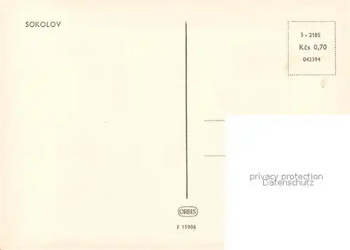 AK / Ansichtskarte Sokolov Strassenpartie Sokolov