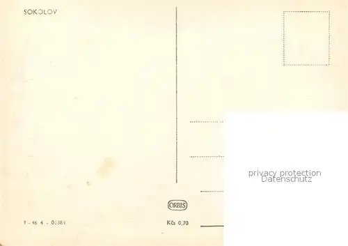 AK / Ansichtskarte Sokolov Strassenpartie Sokolov