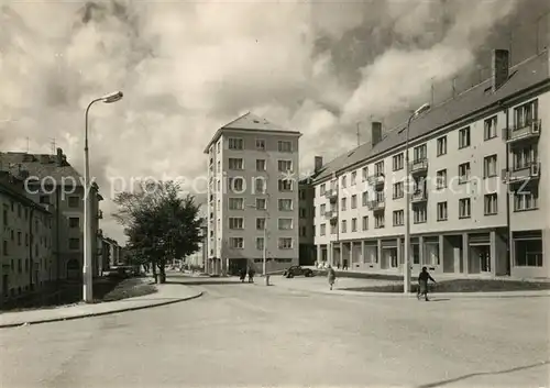 AK / Ansichtskarte Zdar_nad_Sazavou_Saar Strassenpartie Zdar_nad_Sazavou_Saar