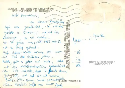 AK / Ansichtskarte Lille_Nord Vue aerienne Lille_Nord