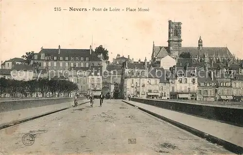 AK / Ansichtskarte Nevers_Nievre Pont de Loire Place Moss Nevers Nievre