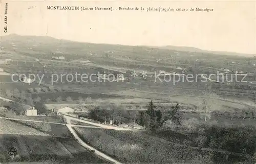 AK / Ansichtskarte Monflanquin Fliegeraufnahme  Monflanquin