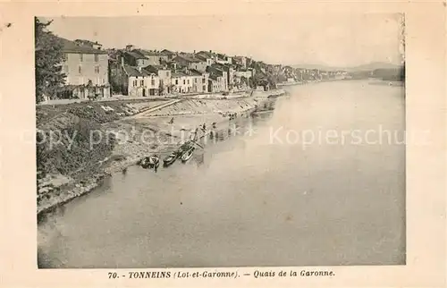 AK / Ansichtskarte Tonneins Quais de la Garonne Tonneins