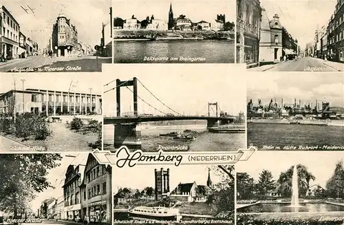 AK / Ansichtskarte Homberg_Niederrhein Rheingarten Glueckauf Halle Lutherpark Homberg Niederrhein