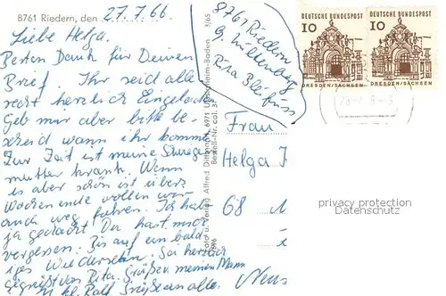 AK / Ansichtskarte Riedern_Unterfranken Panorama Erfttal Riedern Unterfranken