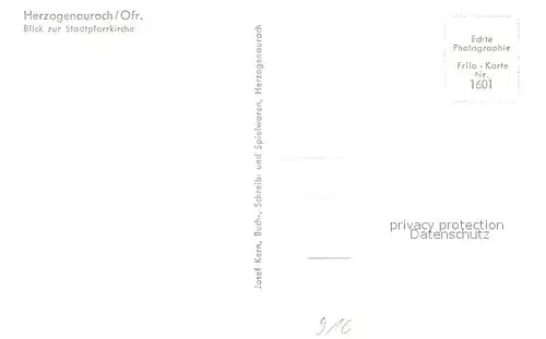 AK / Ansichtskarte Herzogenaurach Stadtpfarrkirche Herzogenaurach