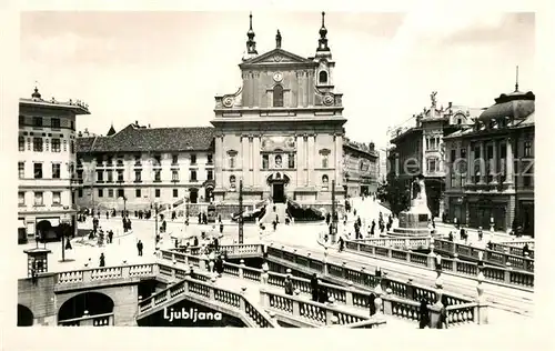 AK / Ansichtskarte Ljubljana_Laibach Partie in der Innenstadt 