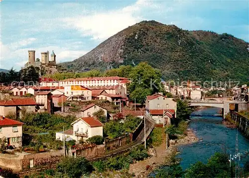 AK / Ansichtskarte Foix Vue generale et le Chateau des Comtes Foix