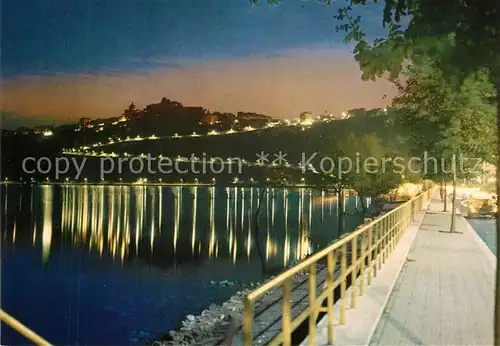AK / Ansichtskarte Castelgandolfo_Latium Il Lago di notte Castelgandolfo_Latium