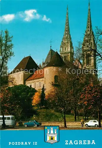 AK / Ansichtskarte Zagreb Kathedrale Zagreb