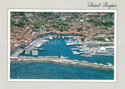 AK / Ansichtskarte Saint_Tropez_Var Le port vu du ciel Cote d Azur Saint_Tropez_Var