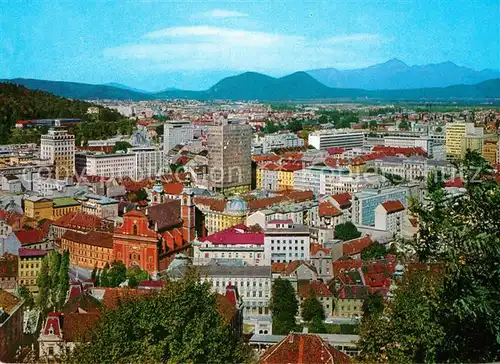 AK / Ansichtskarte Ljubljana_Laibach Panorama Blick ueber die Stadt 