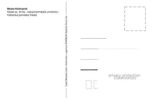 AK / Ansichtskarte Kezmarok Kostol sv. Kriza Kirche Kezmarok