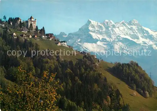 AK / Ansichtskarte Caux_VD Panorama et les Dents du Midi Caux_VD