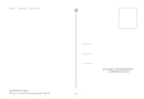 AK / Ansichtskarte Pula_Kroatien Hotel Rivijera 