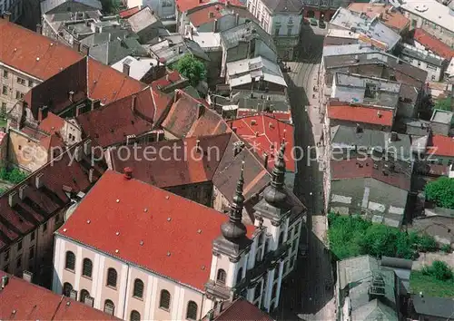AK / Ansichtskarte Olomouc Stadtzentrum Kirche Fliegeraufnahme Olomouc