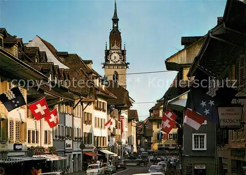 AK / Ansichtskarte Zofingen Innenstadt Kirchturm Zofingen