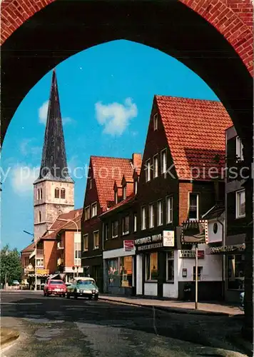 AK / Ansichtskarte Duelmen Blick durch das Luedinghauser Tor Viktorkirche Duelmen