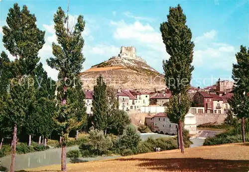AK / Ansichtskarte Penafiel_Valladolid Vista parcial y castillo 