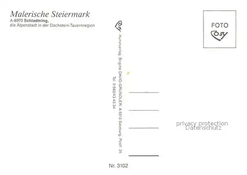 AK / Ansichtskarte Schladming_Obersteiermark Panorama Alpenstadt Dachstein Tauernregion Schladming_Obersteiermark