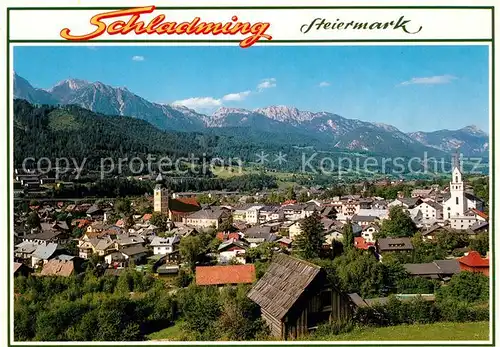 AK / Ansichtskarte Schladming_Obersteiermark Panorama Alpenstadt in der Dachstein Tauernregion Schladming_Obersteiermark