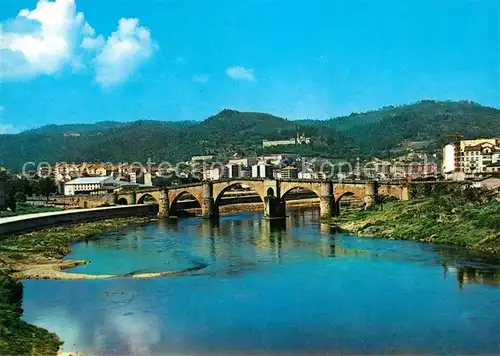 AK / Ansichtskarte Orense Puente Romano sobre el Rio Mino 