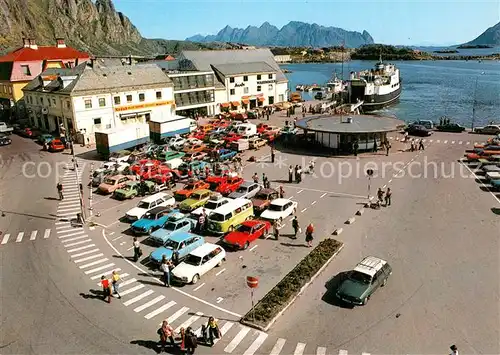 AK / Ansichtskarte Svolvær Market Place with the ferry quay Svolvær