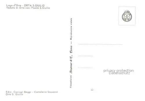 AK / Ansichtskarte Lago_d_Orta Orta San Giulio Isola San Giulio Lago_d_Orta