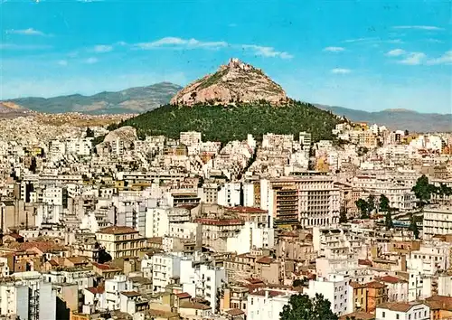 AK / Ansichtskarte Athen_Griechenland Stadtpanorama mit Lycabette Athen_Griechenland
