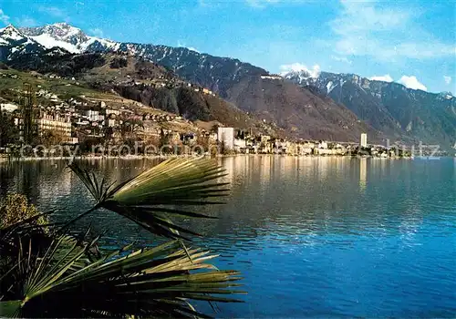 AK / Ansichtskarte Montreux_VD Partie am Genfersee Alpen Montreux VD
